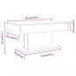 Preview: Couchtisch Braun Eichen-Optik 96x50x45 cm Holzwerkstoff