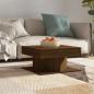 Preview: ARDEBO.de - Couchtisch Braun Eichen-Optik 57x57x30 cm Holzwerkstoff