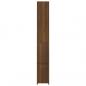 Preview: Badschrank Braun Eichen-Optik 25x26,5x170 cm Holzwerkstoff