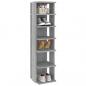 Preview: Schuhregale 2 Stk. Grau Sonoma 27,5x27x102 cm Holzwerkstoff