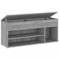 Preview: Schuhbank Grau Sonoma 105x30x45 cm Holzwerkstoff