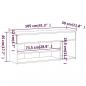 Preview: Schuhbank Grau Sonoma 105x30x45 cm Holzwerkstoff