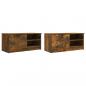 Preview: TV-Schränke 2 Stk. Räuchereiche 80x35x36,5 cm Holzwerkstoff