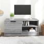 Preview: ARDEBO.de - TV-Schrank Grau Sonoma 80x35x36,5 cm Holzwerkstoff