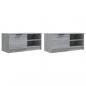 Preview: TV-Schränke 2 Stk. Grau Sonoma 80x35x36,5 cm Holzwerkstoff