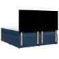 Preview: Boxspringbett mit Matratze Blau 200x200 cm Stoff