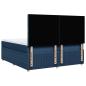 Preview: Boxspringbett mit Matratze Blau 200x200 cm Stoff