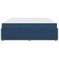 Preview: Bettgestell mit Matratze mit Matratze Blau 200 x 200 cm Stoff