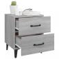 Preview: Nachttisch Grau Sonoma 40x35x47,5 cm