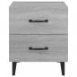Preview: Nachttisch Grau Sonoma 40x35x47,5 cm