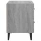 Preview: Nachttisch Grau Sonoma 40x35x47,5 cm