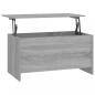 Preview: ARDEBO.de - Couchtisch Grau Sonoma 102x55,5x52,5 cm Holzwerkstoff
