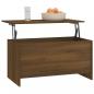 Preview: Couchtisch Braun Eichen-Optik 102x55,5x52,5 cm Holzwerkstoff