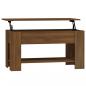 Preview: Couchtisch Braun Eichen-Optik 101x49x52 cm Holzwerkstoff