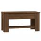 Preview: Couchtisch Braun Eichen-Optik 101x49x52 cm Holzwerkstoff
