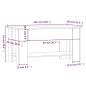 Preview: Couchtisch Braun Eichen-Optik 101x49x52 cm Holzwerkstoff