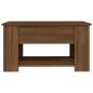 Preview: Couchtisch Braun Eichen-Optik 79x49x41 cm Holzwerkstoff