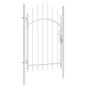 Preview: Gartentor Stahl 1x2,25 m Weiß