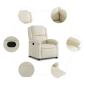 Preview: Relaxsessel Creme Kunstleder