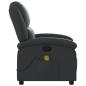 Preview: Massagesessel Relaxsessel Echtleder Schwarz