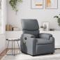 Preview: ARDEBO.de - Massagesessel Relaxsessel Grau Kunstleder