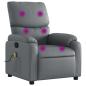 Preview: Massagesessel Relaxsessel Grau Kunstleder