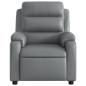 Preview: ARDEBO.de - Massagesessel Relaxsessel Grau Kunstleder