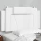 Preview: ARDEBO.de - Kopfteilkissen "Viana" Weiß 100 cm Kunstleder