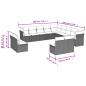 Preview: 13-teiliges Gartensofa-Set mit Kissen, grau, Polyrattan