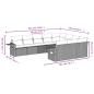 Preview: 10-teiliges Gartensofa-Set mit Kissen, schwarzes Polyrattan