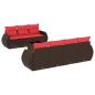 Preview: 8-teiliges Gartensofa-Set mit Kissen, braun, Polyrattan