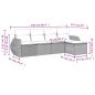Preview: 5-teiliges Gartensofa-Set mit Kissen, grau, Polyrattan
