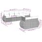 Preview: 7-teiliges Gartensofa-Set mit Kissen, grau, Polyrattan