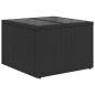 Preview: 8-teiliges Gartensofa-Set mit Kissen, schwarzes Polyrattan