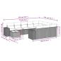 Preview: 11-teiliges Gartensofa-Set mit Kissen, grau, Polyrattan