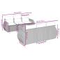 Preview: 7-teiliges Gartensofa-Set mit Kissen, grau, Polyrattan