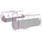 Preview: 9-teiliges Gartensofa-Set mit Kissen, grau, Polyrattan