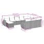 Preview: 11-teiliges Gartensofa-Set mit Kissen, grau, Polyrattan