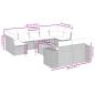 Preview: 10-teiliges Gartensofa-Set mit Kissen, schwarzes Polyrattan