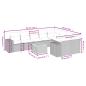 Preview: 10-teiliges Gartensofa-Set mit Kissen, grau, Polyrattan