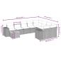 Preview: 10-teiliges Gartensofa-Set mit Kissen, grau, Polyrattan