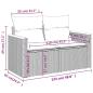 Preview: 9-teiliges Gartensofa-Set mit Kissen, schwarzes Polyrattan