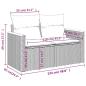 Preview: 7-teiliges Gartensofa-Set mit Kissen, schwarzes Polyrattan