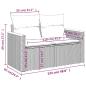 Preview: 8-teiliges Gartensofa-Set mit Kissen, schwarzes Polyrattan