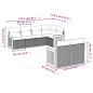 Preview: 7-teiliges Gartensofa-Set mit Kissen, grau, Polyrattan