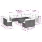 Preview: 13-teiliges Gartensofa-Set mit Kissen, grau, Polyrattan
