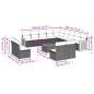 Preview: 14-teiliges Gartensofa-Set mit Kissen, grau, Polyrattan