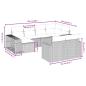 Preview: 10-teiliges Gartensofa-Set mit Kissen, grau, Polyrattan