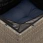 Preview: 9-teiliges Gartensofa-Set mit Kissen, grau, Polyrattan