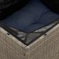 Preview: 10-teiliges Gartensofa-Set mit Kissen, grau, Polyrattan